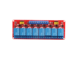 Módulo de relé optoacoplador de 8 canais (gatilho alto e baixo, 12 V)