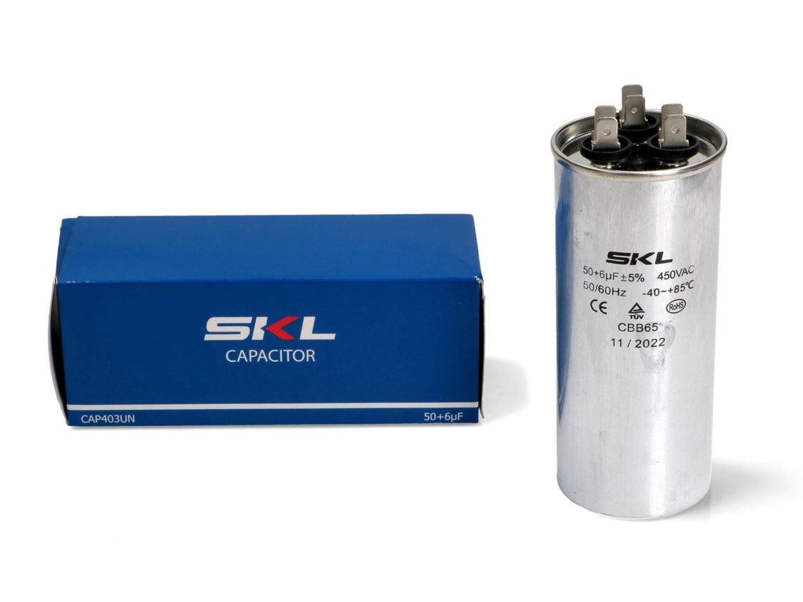 Capacitor para Ar Condicionado 50+6µf Ar Condicionado Cap403un