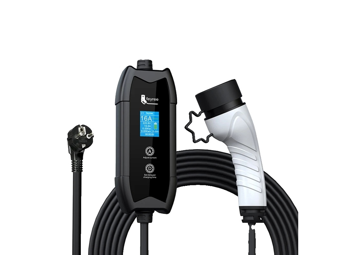 Carregador Feyree Ev, Capacidade De Carregamento De 16a, Potência De 3,5kw,tipo2 Oem