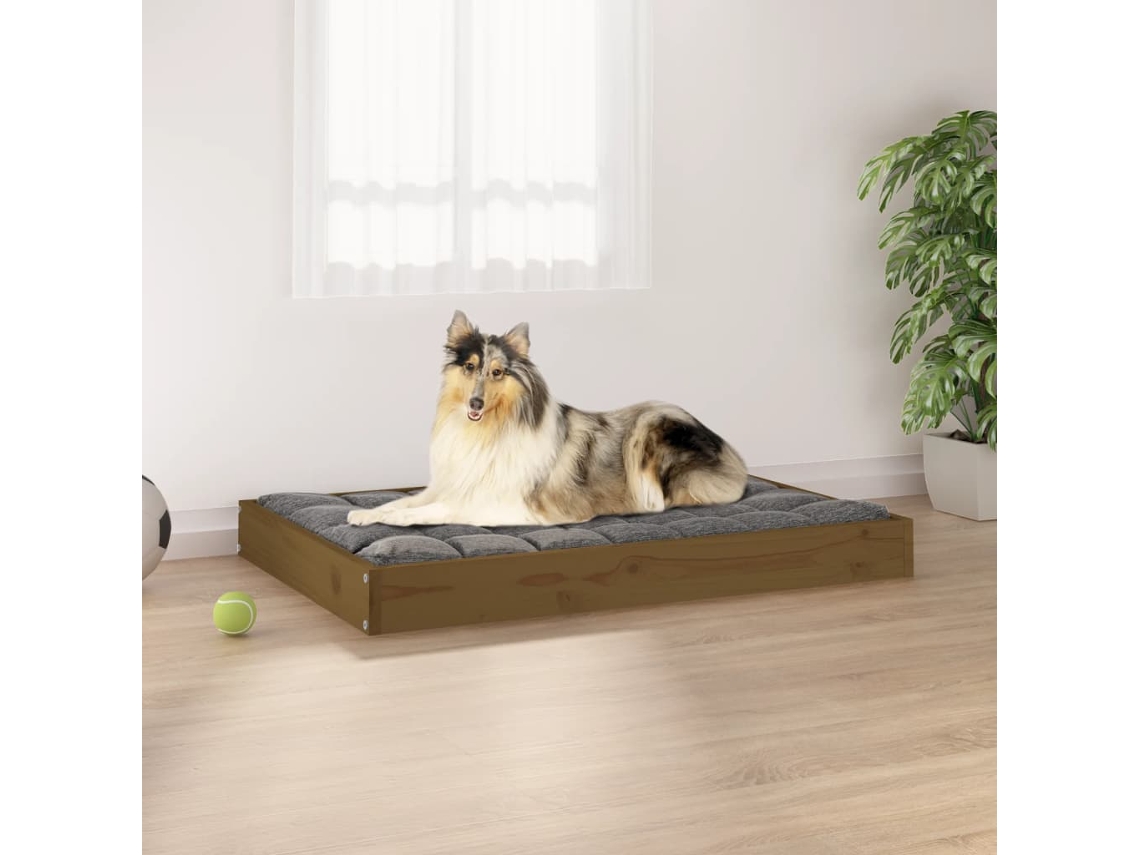 Vidaxl Cama 91,5x64x9 Cm Pinho Maciço Castanho Mel