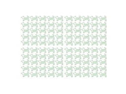 100 Clip De Papel Bonitos Animales Con Recubrimiento De Metal Y Caja Para Hogar Y Oficina Verde