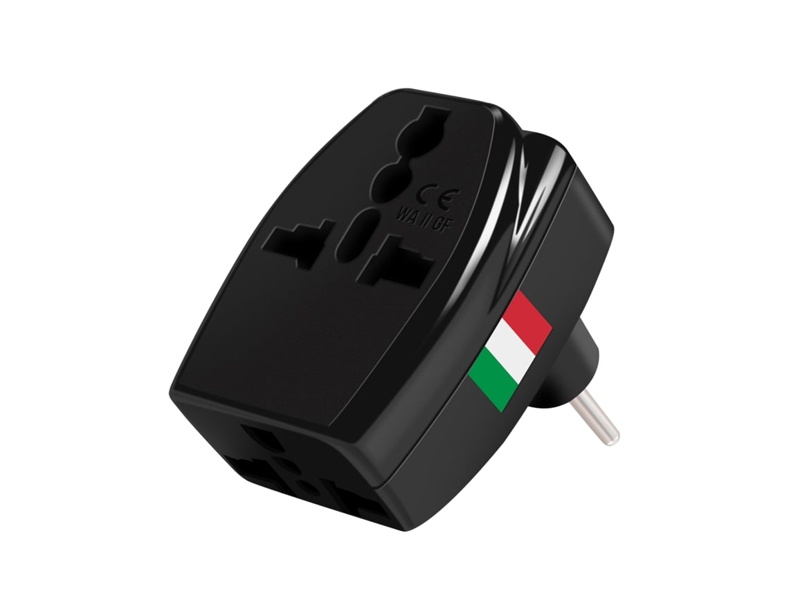 Adaptador Viagem Tipo L Itália 3 Saídas