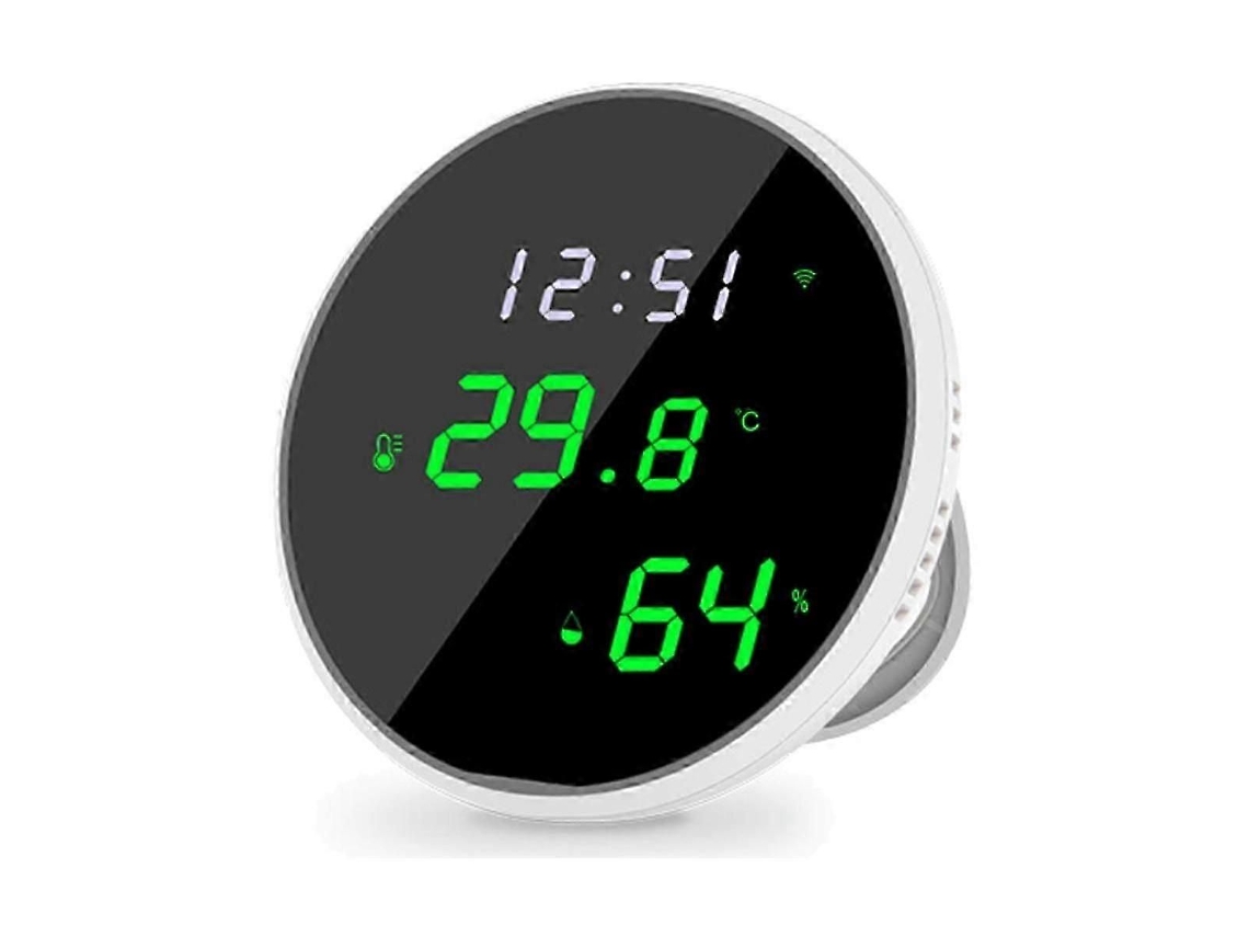 Termômetro E Higrômetro De Ambiente Com Wi-fi: Monitor Inteligente De Temperatura E Umidade Com Visor Led Retroiluminado
