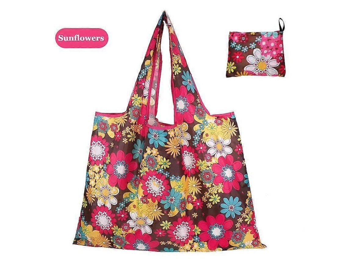 Bolsa Grande de Tecido Oxford Grosso, Ombro Grande, Ecológica, Reutilizável, Portátil, Feminina Dob Rável, Compras. GOKOCO