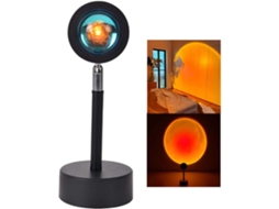 Projetor Luminoso de Pôr do Sol, Luz Eterna com Halo Vermelho e Arco íris STELASPLEN