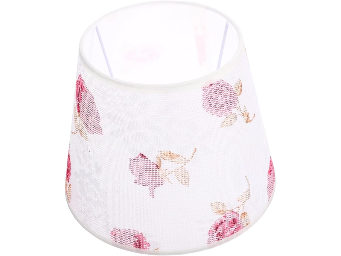 Abajur De Tecido Floral Para Luminárias De Mesa E Parede - Acessório Decorativo Durável E Elegante