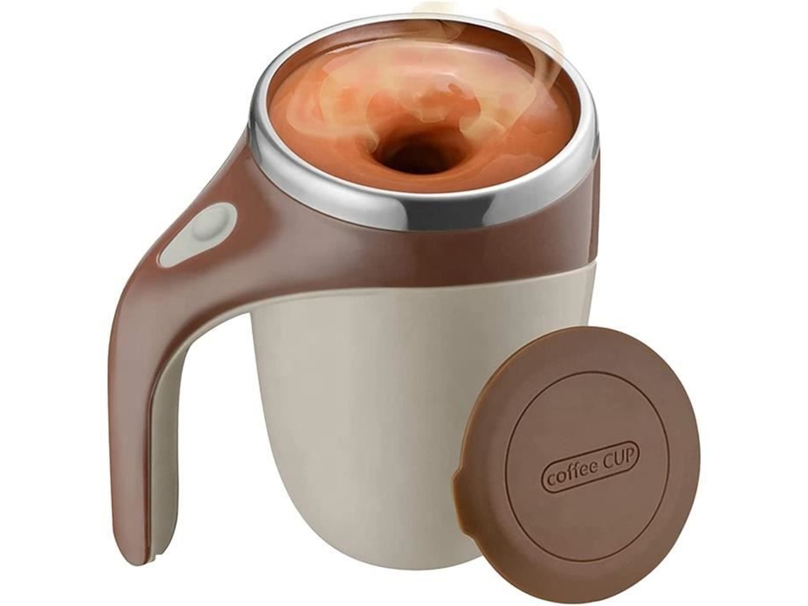 Copo de Agitação Automática 380Ml com Tampa Copo de Café com Agitação Magnética Automática e Mistura de Café A636