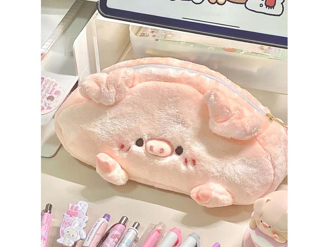 Estojo para Lápis, Pelúcia, Escolar, Estudantes AQUAFORGE