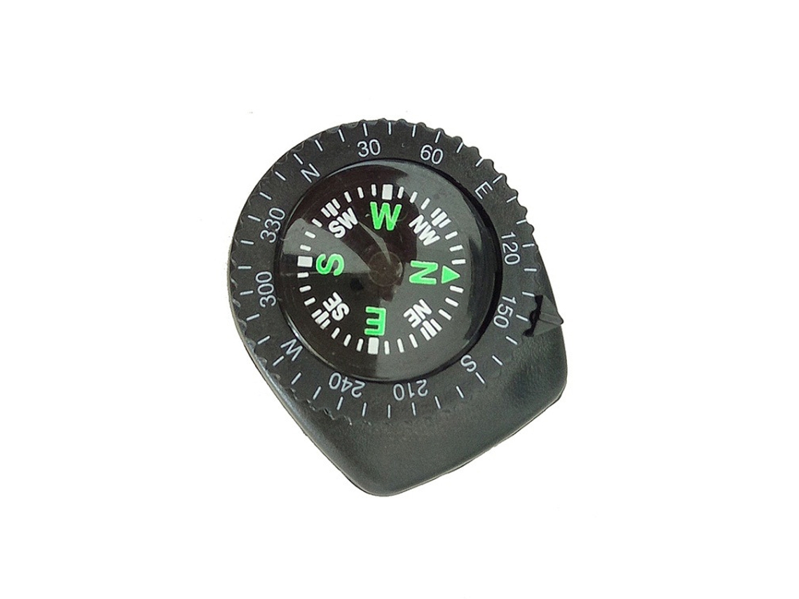 2 bússolas de pulso portáteis, de bolso destacável para sobrevivência, camping, viagens, trilhas, passeios de barco, 30x18x11mm AQUAFORGE
