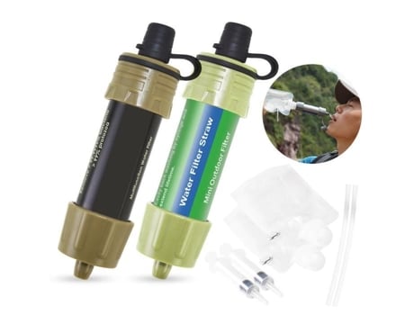 2 pçs filtro de água ao ar livre palha sistema de filtragem de água purificador de água para proteção civil acampamento viagem-10 LIXADA