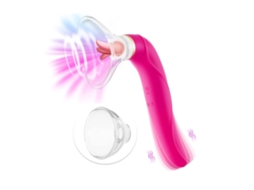 Vibrador Para Lamber E Chupar A Língua, Brinquedos Sexuais Para Adultos, Vibrador De Língua Do Ponto G Com 8 Modos De Sucção (vermelho)