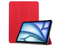 Capa de couro inteligente com 3 dobras Webake Custer Pure Color para tablet