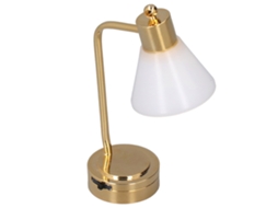 Lâmpada De Mesa Para Casa De Boneca Branca Led Miniatura Pequena