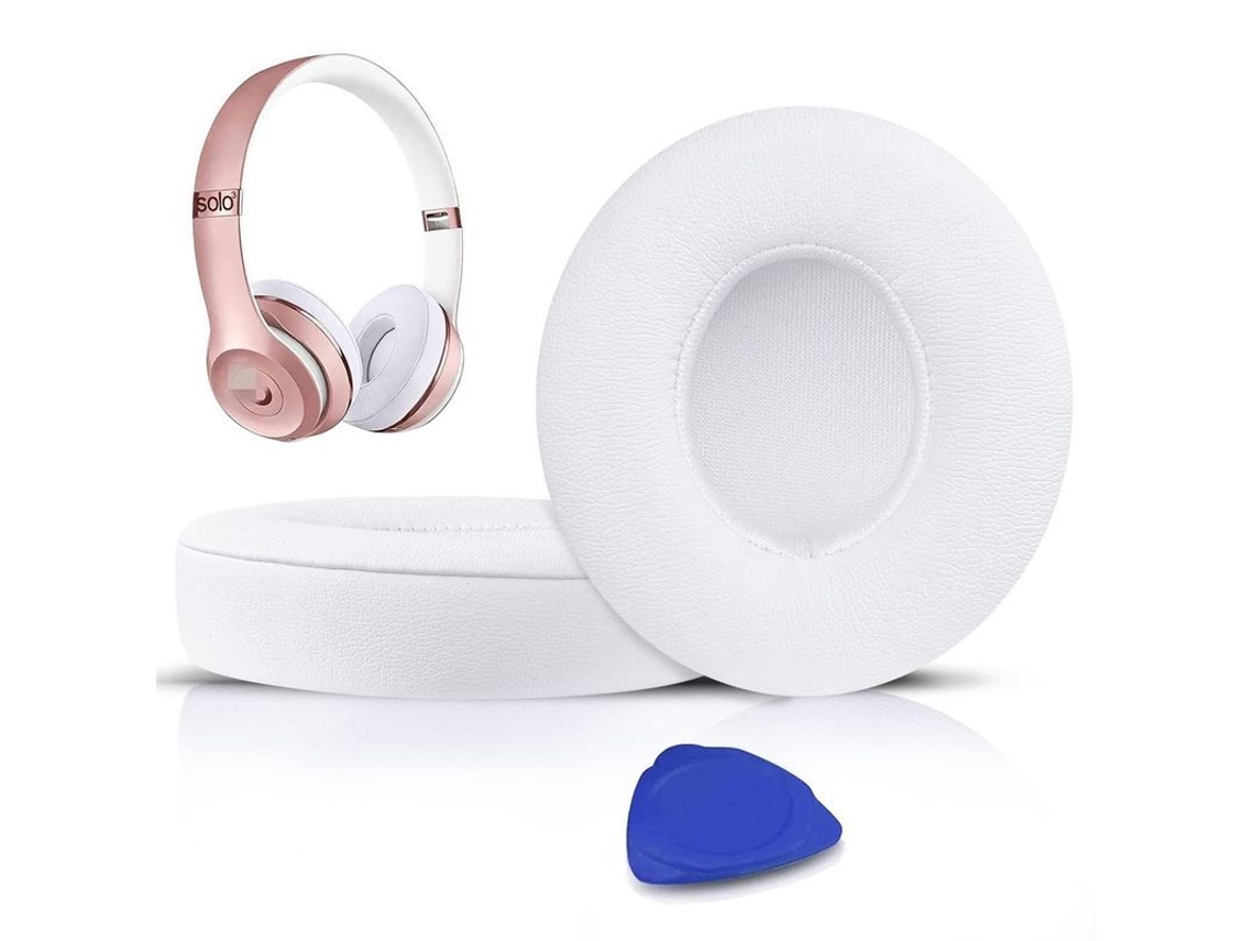 2026-cojines De Oreja Compatíveis Com Fones De Ouvido Beats Solo 2 E Solo 3 Sem Fio (branco)