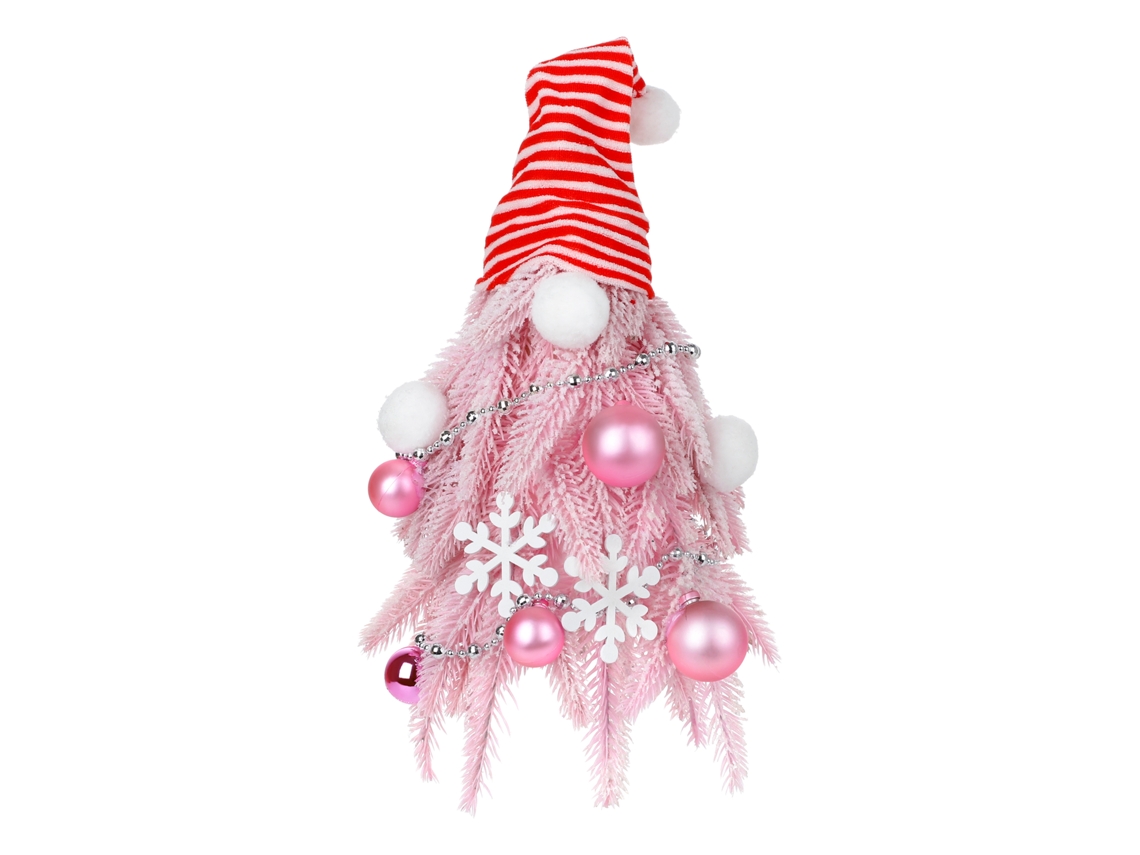 Decoração de Natal de Mesa com Floco de Neve e Árvore Pink LAXISCREED