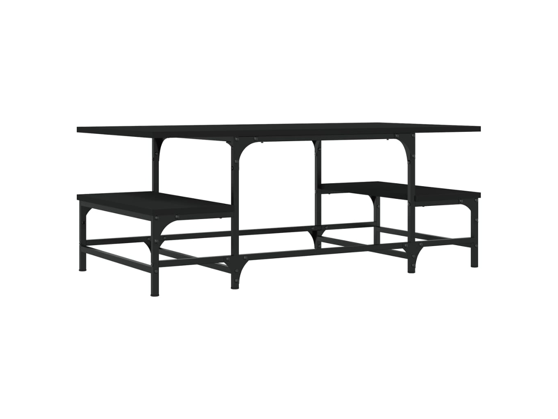 Mesa de Centro MAISON EXCLUSIVE Derivados de Madeira Preto 100x50,5x40 cm