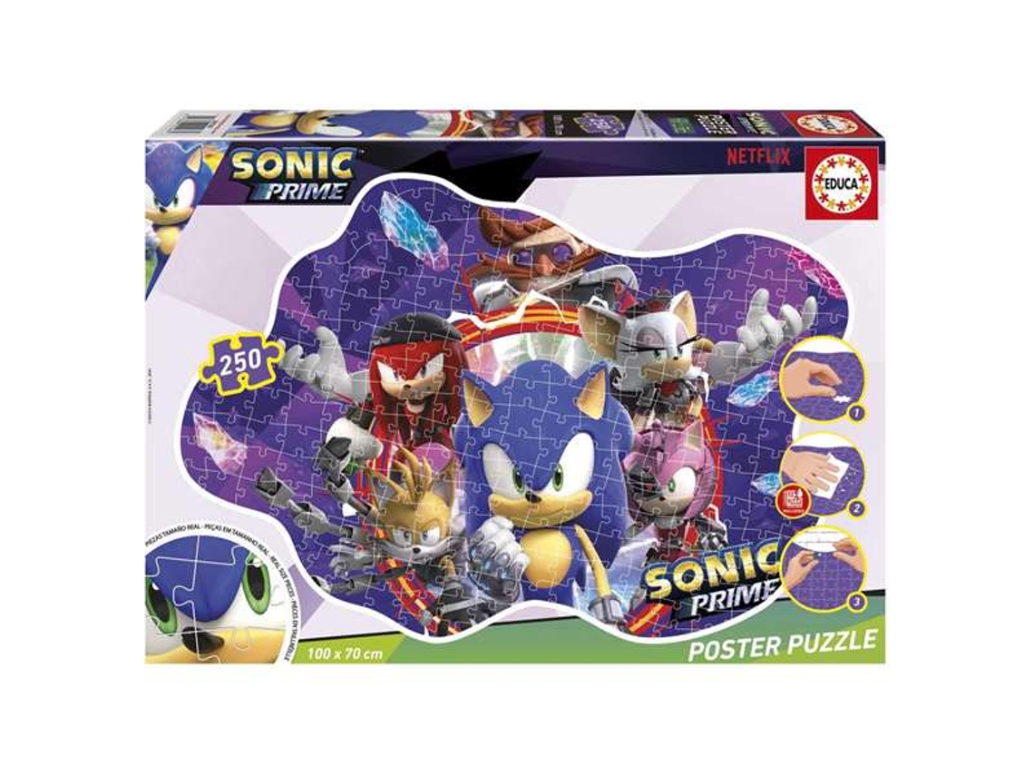 Quebra-cabeça 250 Peças: Poster Sonic Prime - Xl