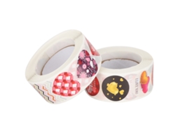 2 Rollos De Cinta Washi Con Diseño De Amor Fondo Rojo Para Scrapbooking Y Decoración