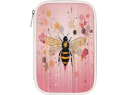 Estojo Honeybee Lápis Organizador, Bolsa Organizadora de Material Escolar, Estojo Lápis, Bolsa de Armazenamento