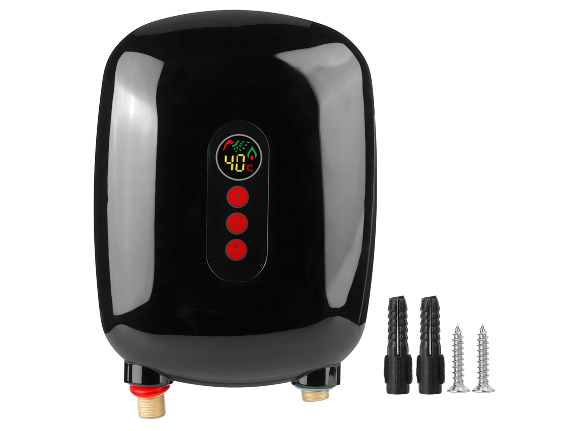Aquecedor Elétrico De Água Laxiscreed Com Tela Tática E Aquecimento Instantâneo, 220v-240v, Preto