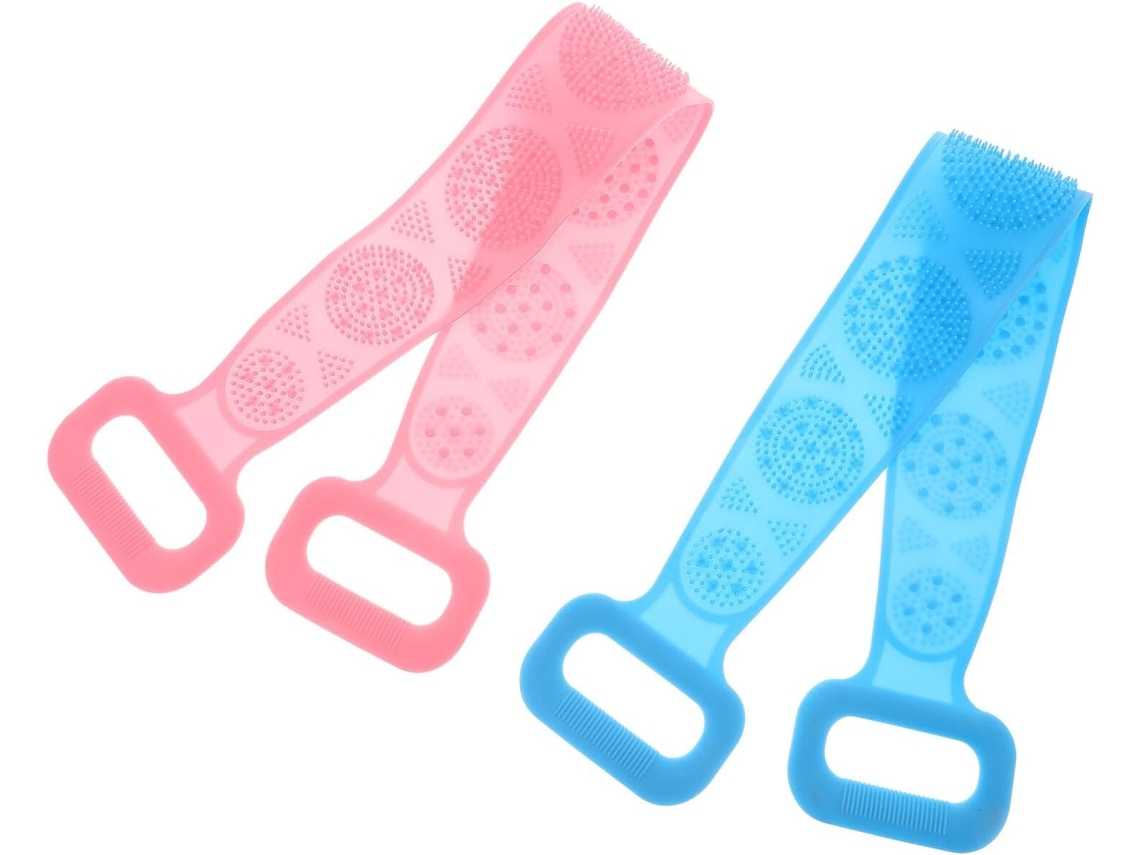 Lurelia Escova De Silicone Para Costas E Corpo, Silicone Macio, Com Argola E Massagem Suave