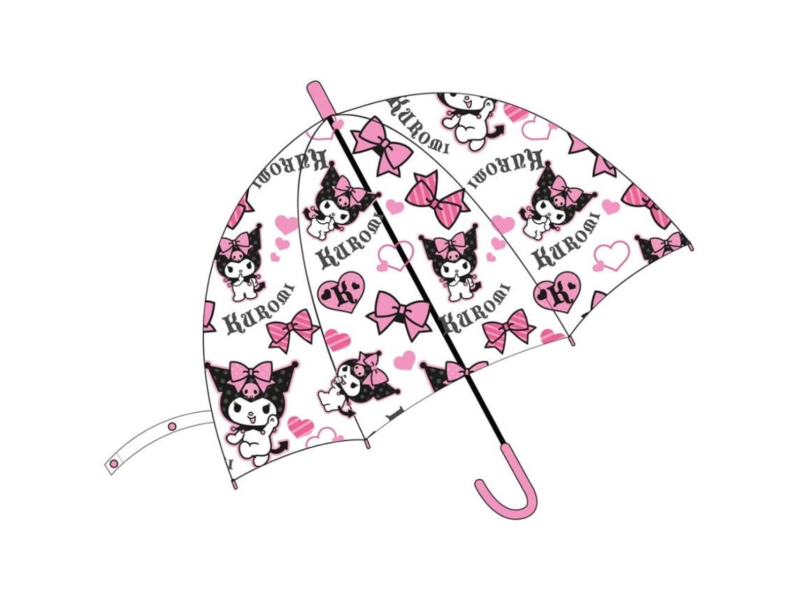 Kuromi Bows Guarda-chuva Transparente Menina 75 Cm 86888