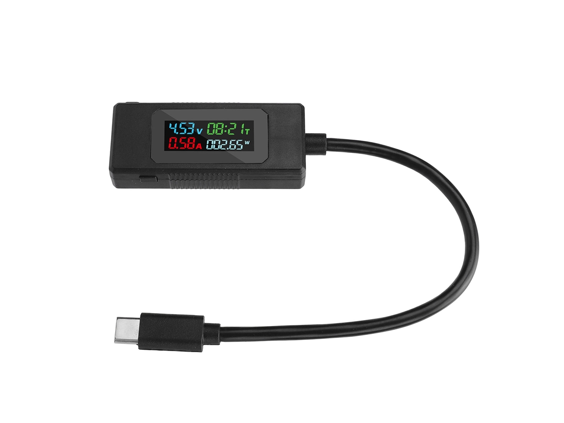 Medidor De Potência Usb C Multímetro Digital