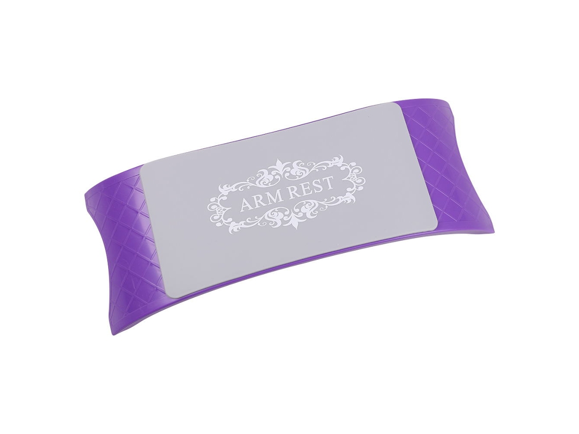 Cojín De Reposo Para Muñeca De Silicona Almohadilla Para Manicura Arte De Uñas Salón (almohadilla Morada)