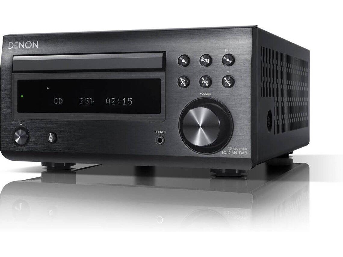 Leitor CD DENON RCD-M41 preto (Outlet Grade A)