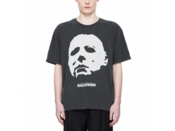 Rockinstone Halloween Michael Myers Mask Angle Black T-shirt Size:xxxl
