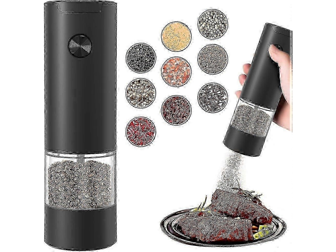 Moedor Elétrico De Pimenta E Sal Com Ajuste De Moagem Para Churrasco E Restaurante. VONKELIOS