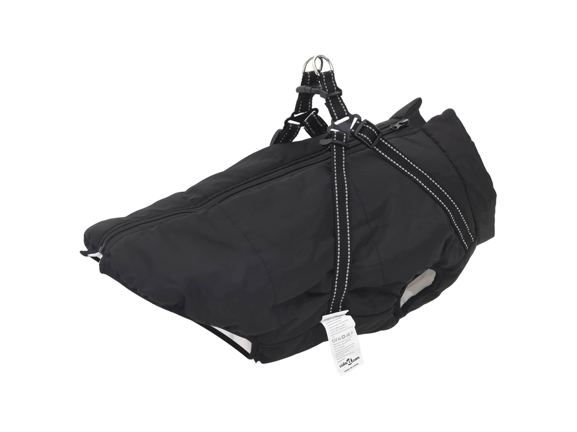 Vidaxl Casaco Preto L68 Velo E Poliéster