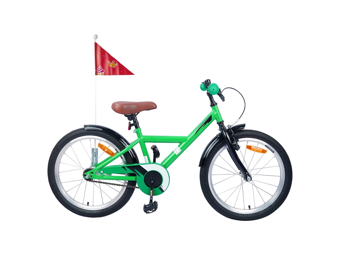 Vidaxl Bicicleta Infantil 20 Polegadas para 6 11 Anos Verde