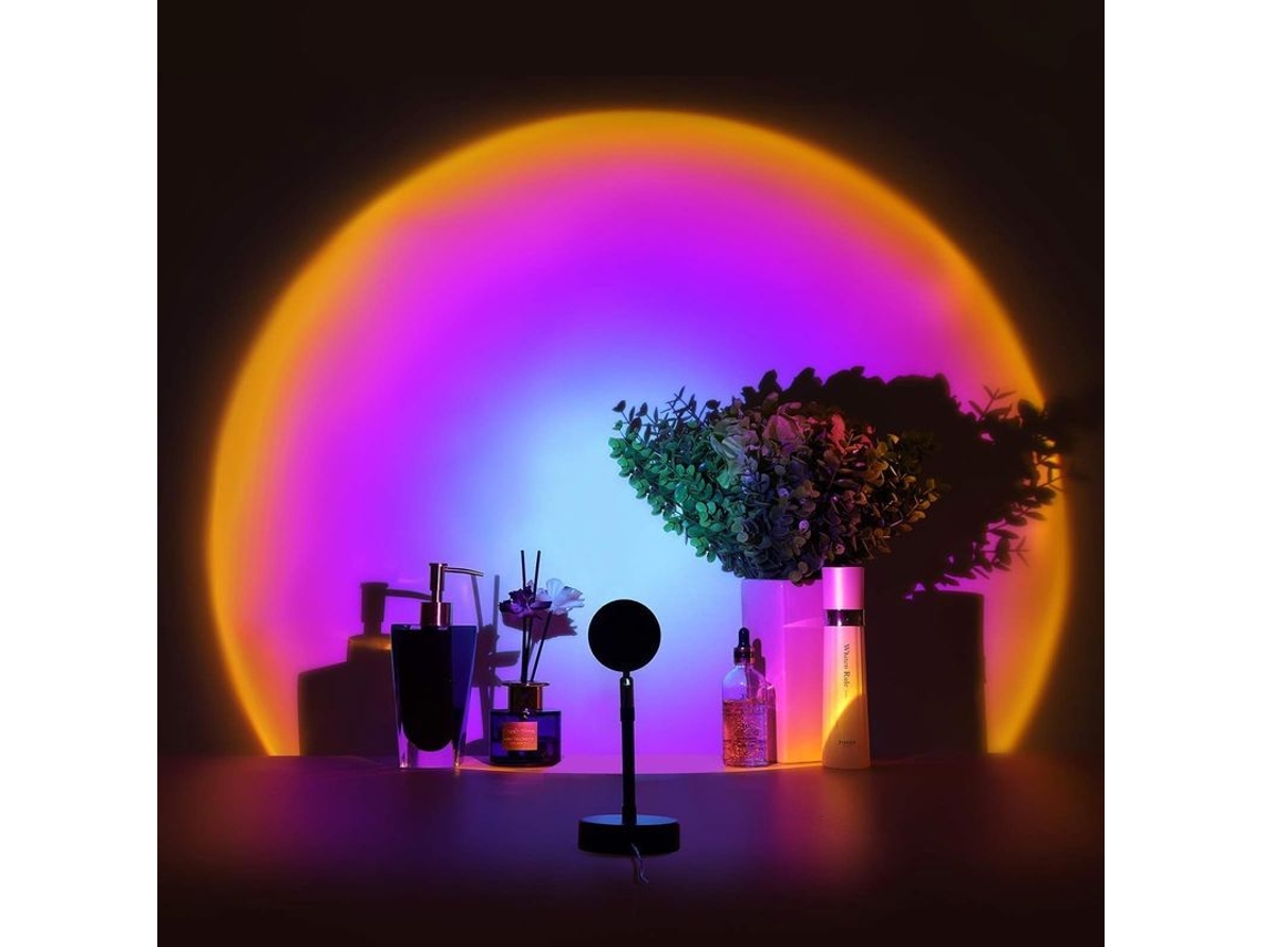 Lâmpada De Projeção De Por Do Sol 2025, Luz Noturna Led, Luz Visual Romântica Para Festa, Lar E Sala