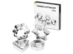 Conjunto De 12 Cortadores De Biscoitos, Para Pão De Gengibre, Fondant, Bolos E Confeitaria