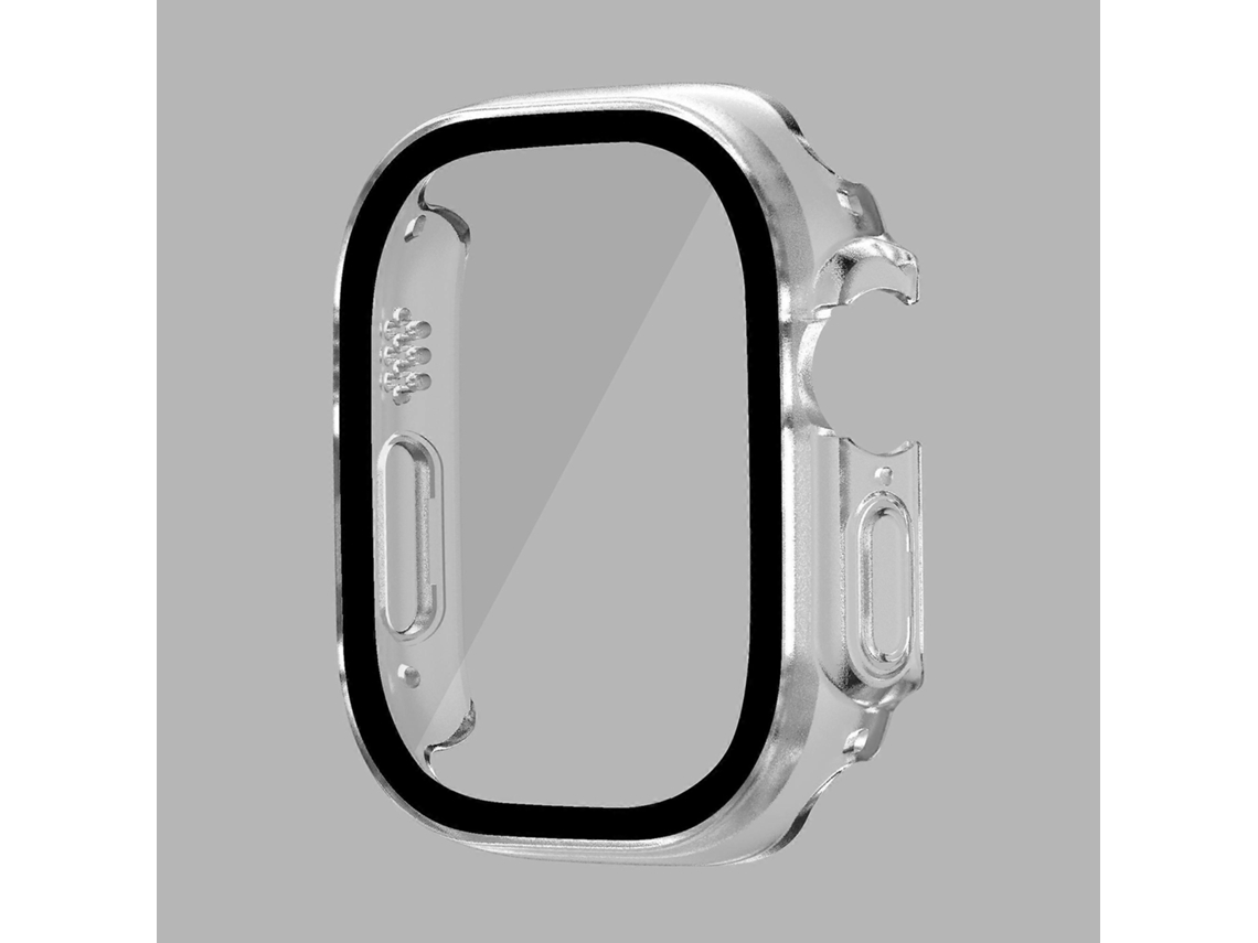 Capa rígida de PC para Apple Watch Ultra 49 mm com protetor de tela de vidro temperado, à prova d'água. Ly Ebike