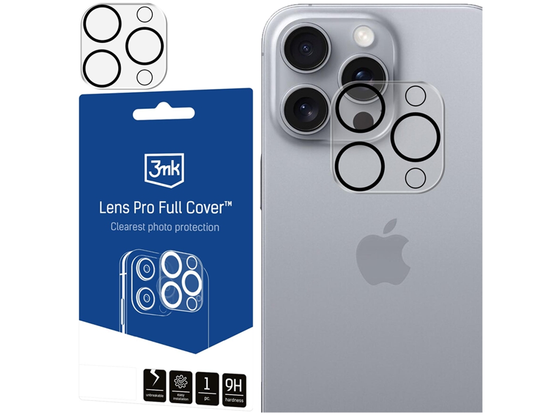 3mk Vidro Temperado Capa Completa Para Apple Iphone 16 Pro Max Lente Protetora Pro