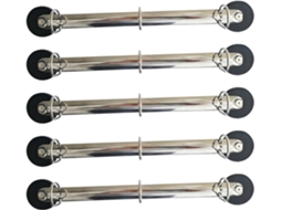 Conjunto de 5 Pinos em Formato D 1 Polegada Com Travamento Resistente Aneis, Organizador de Pasta de Metal