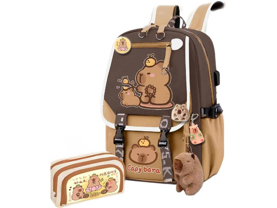 Conjunto De Mochila Escolar Infantil, Com Estojo Elysve