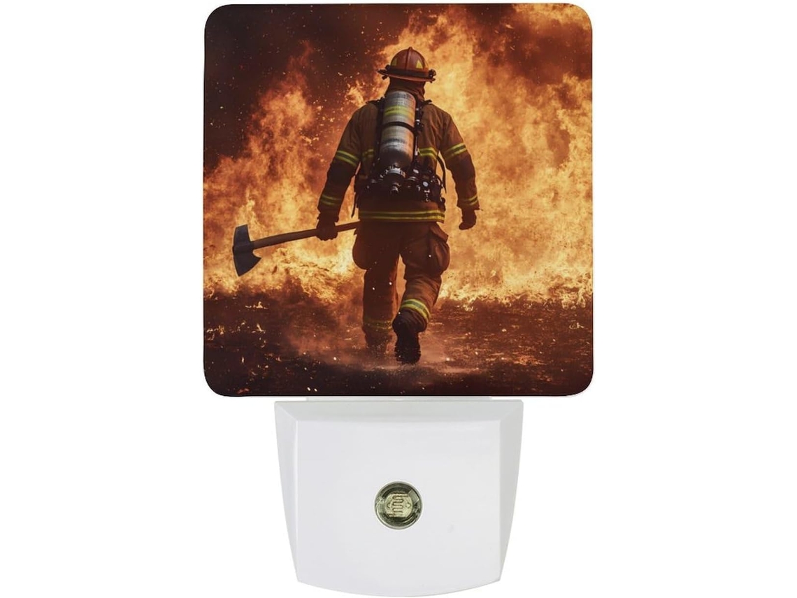 Luz Noturna Bombeiros, Luz Noturna Led Com Sensor Crepuscular