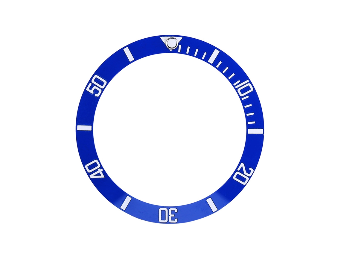 Anel Bezel Relógio Alumínio Azul Inserção