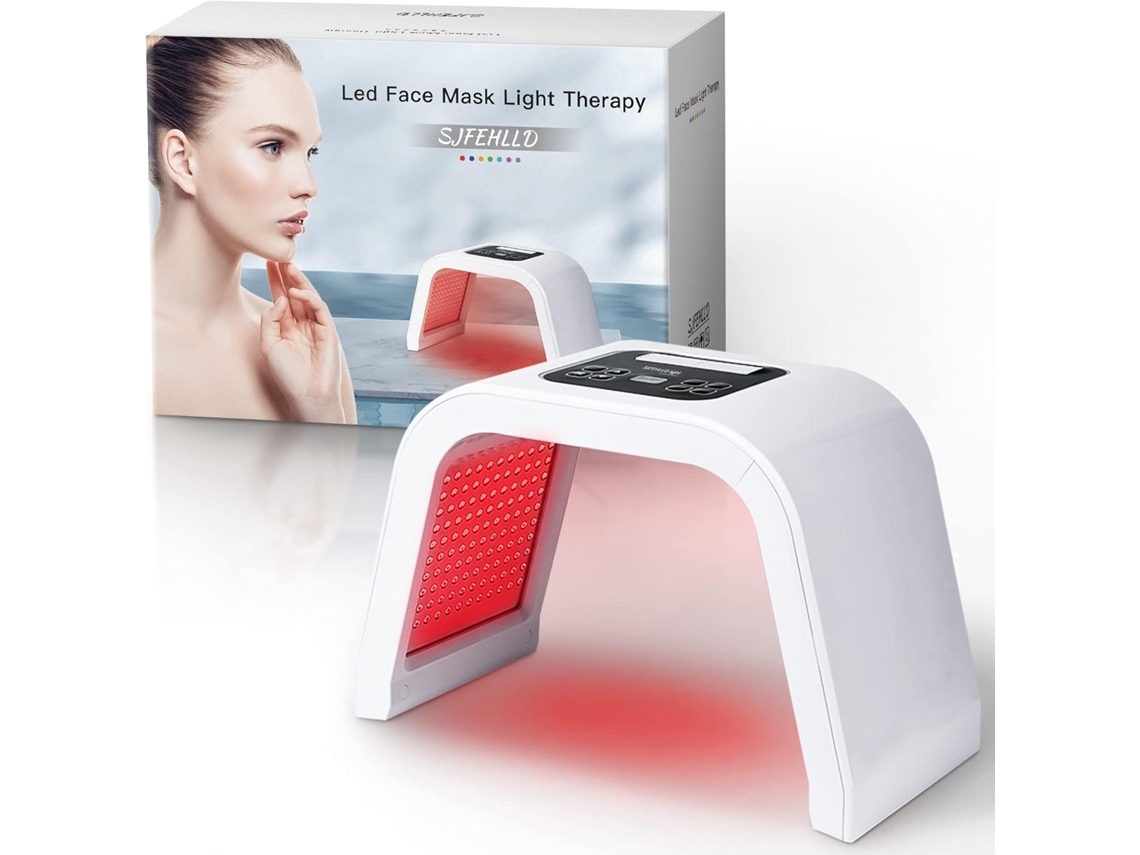 Terapia de luz vermelha para rosto, máscara facial de luz LED, máscara facial de luz Ehstmind para cuidados com a pele.