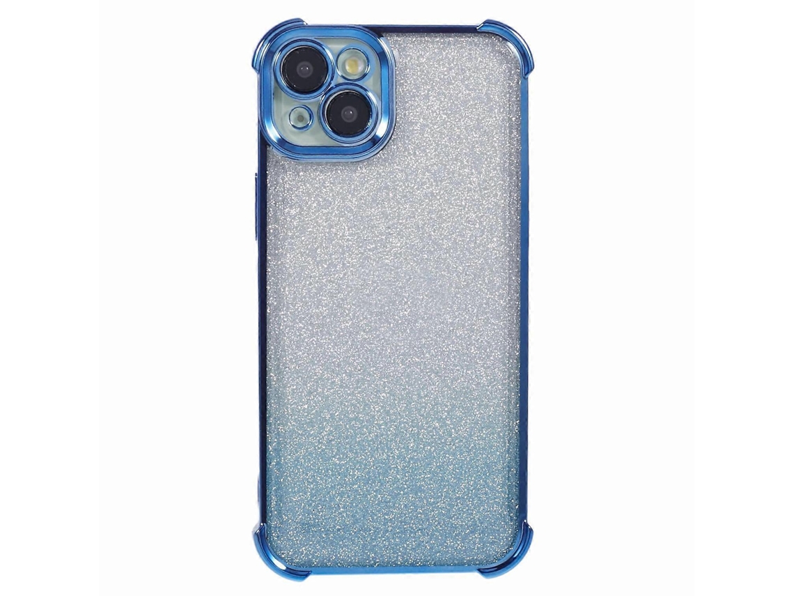 Capa De Celular Antiqueda Com Glitter E Gradiente Galvanizado Em Tpu Para Iphone 14