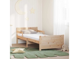 Vidaxl Estrutura De Cama Com Colchão Extensível Castanho 80 X 200 Cm