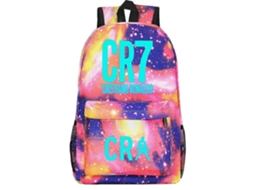 Mochila Escolar, Unissex, Juvenil, Estilo Futebol, Led Luminoso, Azul, Aulas