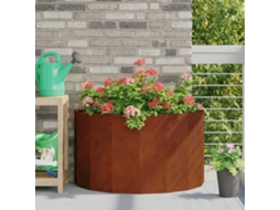 Vidaxl Floreira Ferro Enferrujado 90 X 45 X 50 Cm