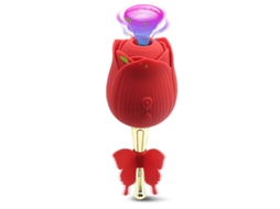 Vibrador De Suco Rosa Borboleta 2 Em 1 Para Mulheres (vermelho) Yizhood