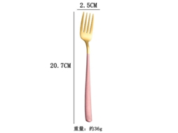 Conjunto de 6 garfos de aço inoxidável 2026 para salada, carne e frutas, garfo longo com cabo ergonômico, para uso doméstico ocidental.