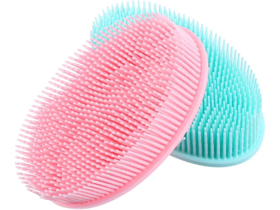 Escova De Silicone Eringogo 2 Peças Para Limpeza Corporal, Escova De Banho Para Adultos E Ferramenta Limpeza Com