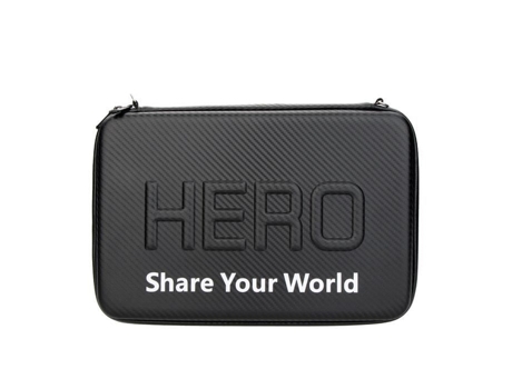 Bolsa de transporte de PU para câmera Gopro Hero 4/3/3/2/1 e acessórios pretos Andoer